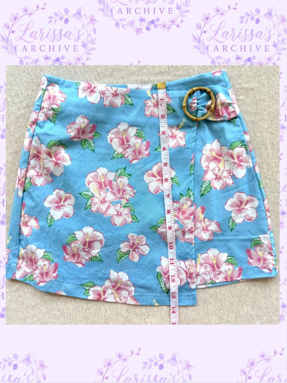 dELiA*s by Dolls Kill | "Long Hot Summer" Hibiscus Two-Piece Set | Size XS - Picture 10 of 16